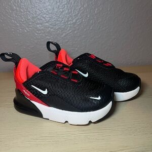 Nike Kids Black and Red Athletic Sneakers Size 6c toddlers